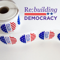 hand with American flag