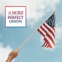 hand with American flag